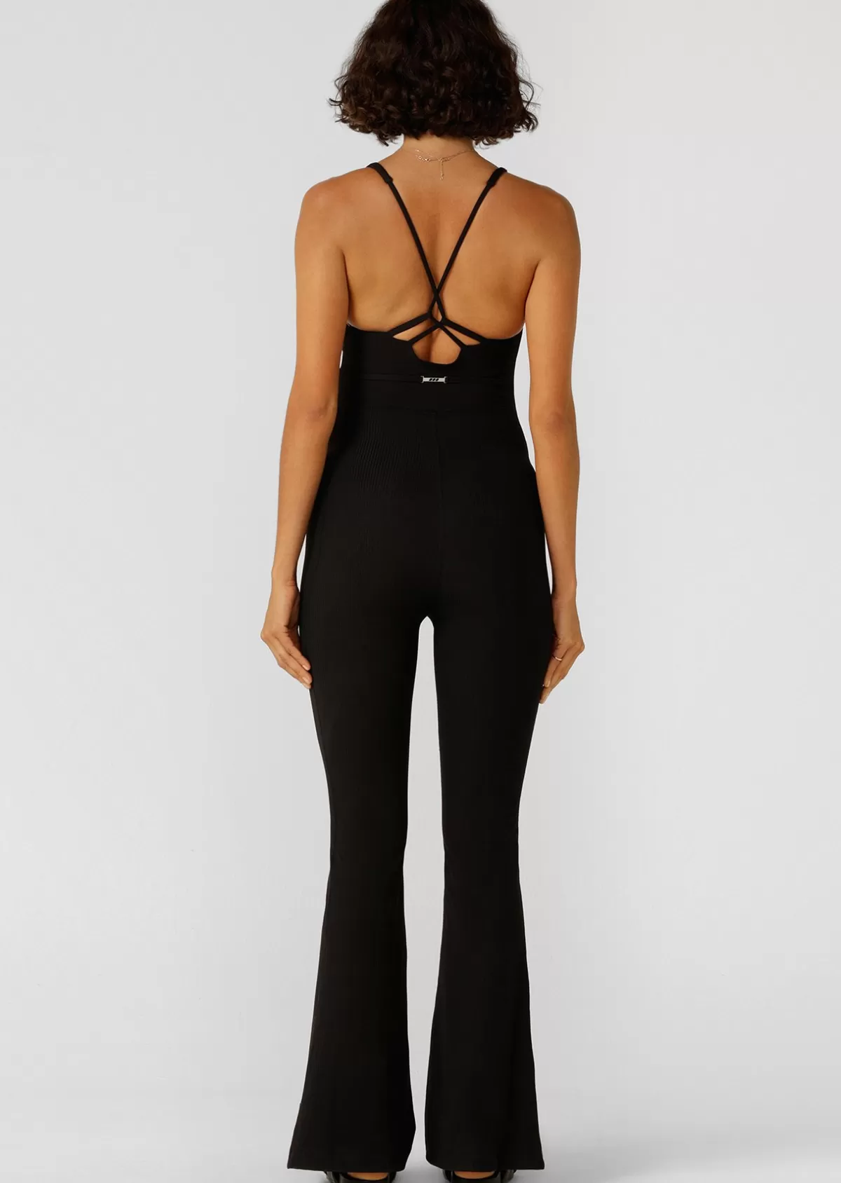 Lorna Jane Flare Leggings | Bodysuits*All Day Active Rib Flare Bodysuit Black