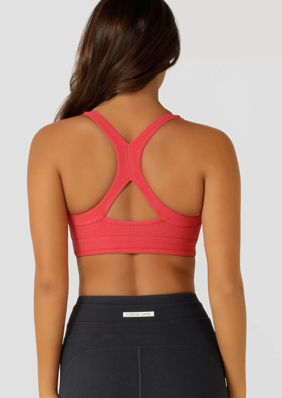 Lorna Jane Sports Bras*Amplify Washed Rib Sports Bra WashedGinger