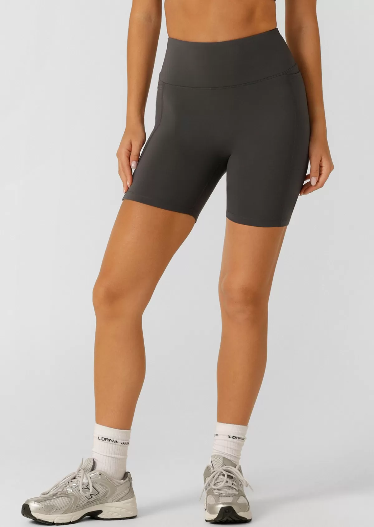 Lorna Jane Shorts | Bike Shorts*Amy No Ride Phone Pocket 14cm Bike Shorts Titanium