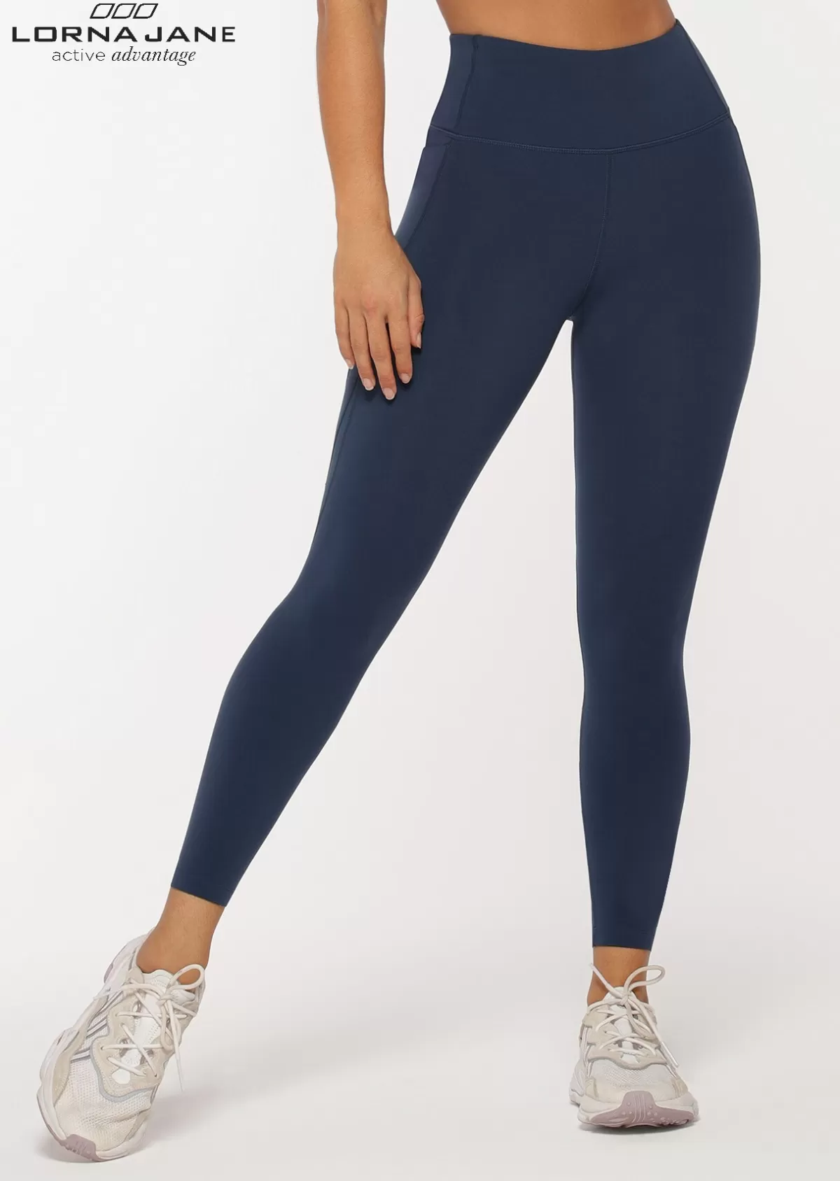 Lorna Jane Tights And Leggings | Thermal*Amy Winter Thermal Phone Pocket Leggings PebbleBlue