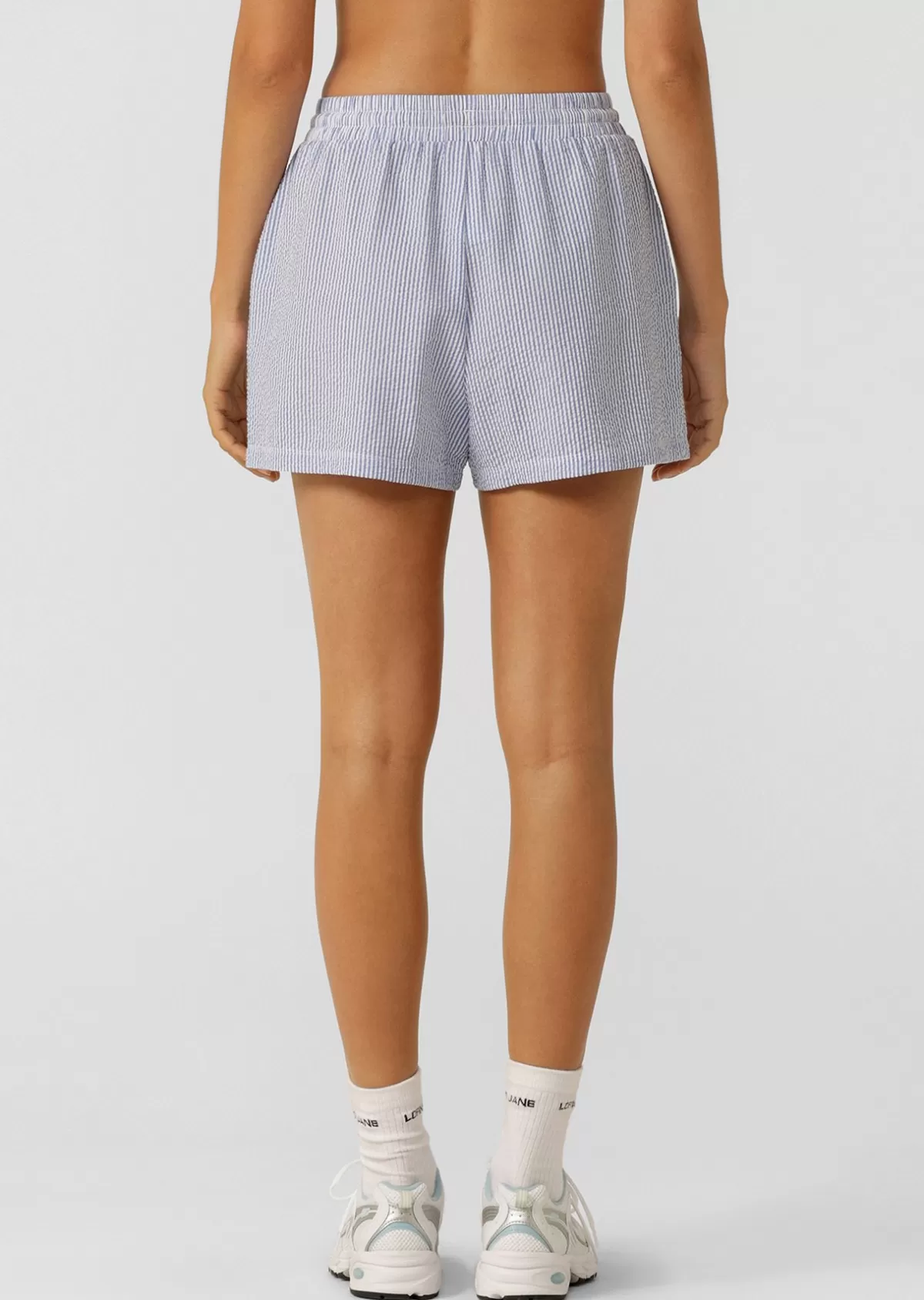 Lorna Jane Shorts*Country Club Seersucker Shorts BlueStripe