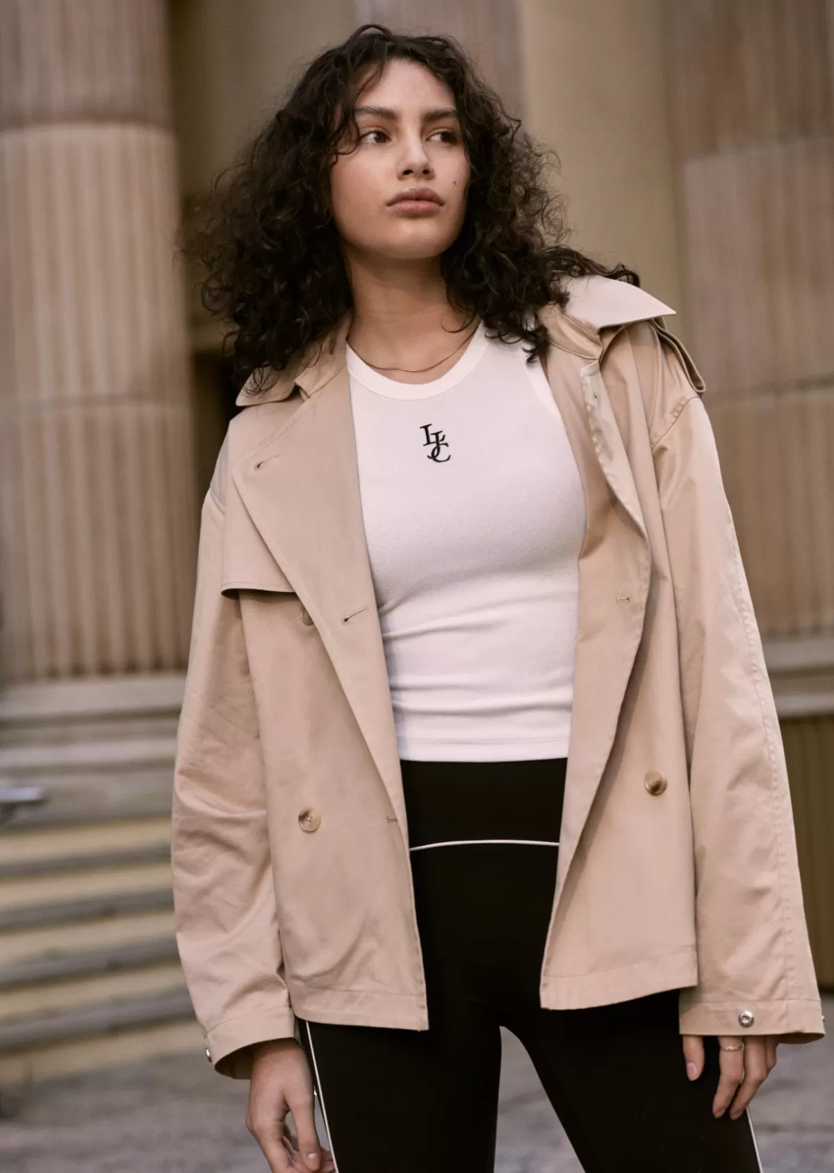 Lorna Jane Jackets, Hoodies And Sweats*Cropped Sports Trench Tan