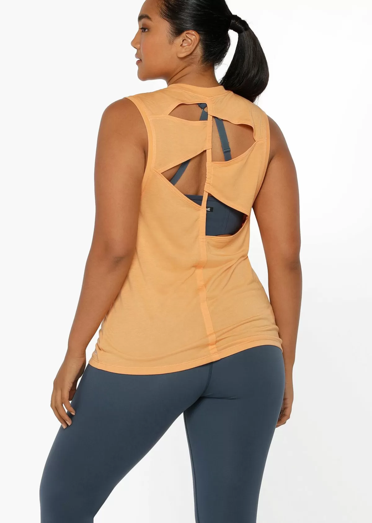 Lorna Jane Tanks | Muscle Tanks*Cutout Muscle Tank Clementine