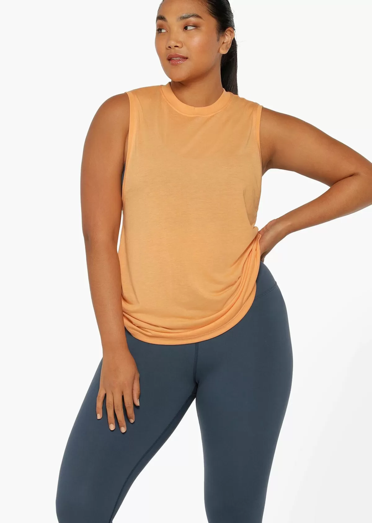 Lorna Jane Tanks | Muscle Tanks*Cutout Muscle Tank Clementine