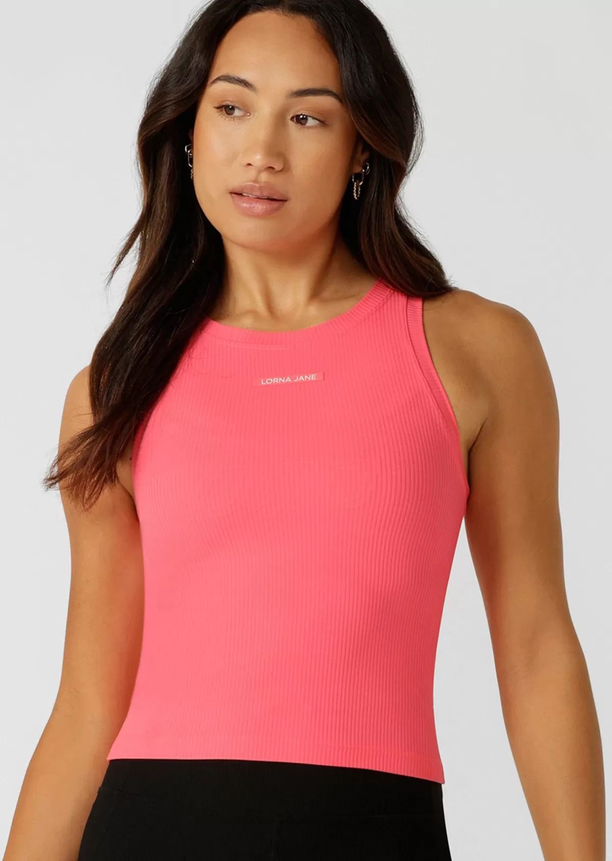 Lorna Jane Tanks*Dynamic Active Rib Tank Nectarine