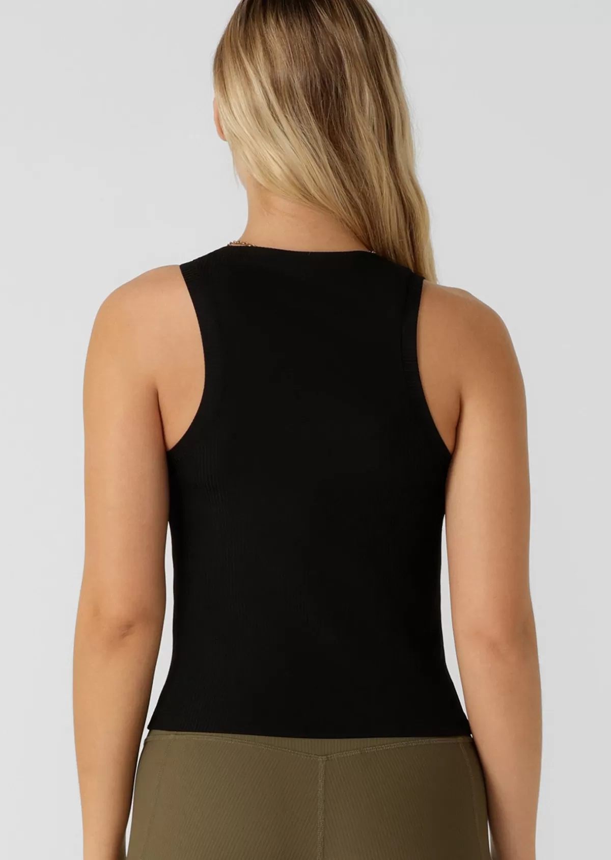 Lorna Jane Tanks*Dynamic Active Rib Tank Black