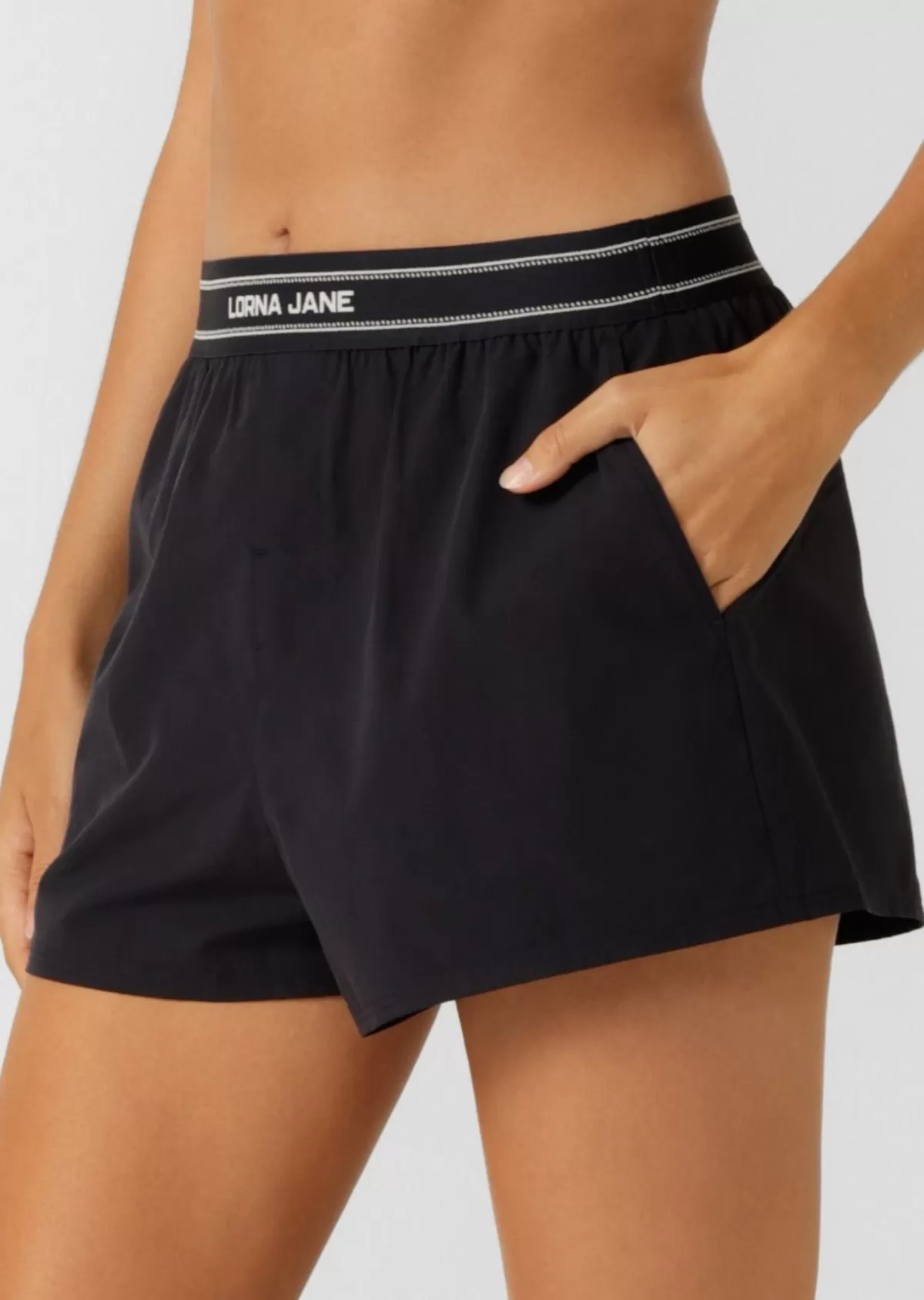 Lorna Jane Shorts*Effortless Boxer Shorts MidnightBlue