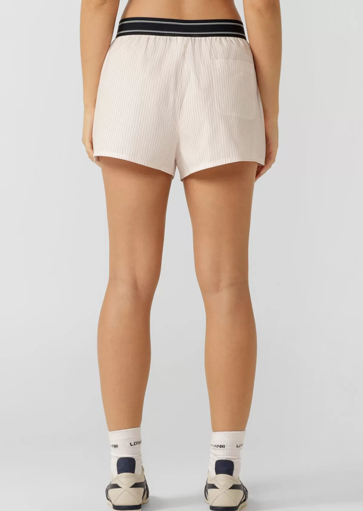 Lorna Jane Shorts*Effortless Boxer Shorts RedStripe