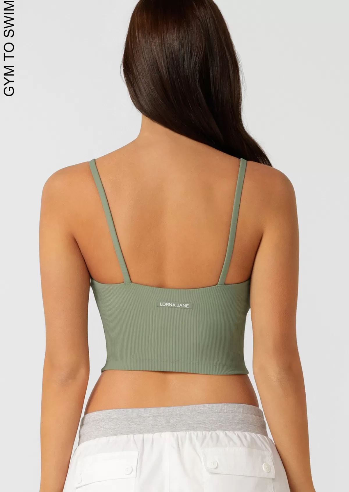 Lorna Jane Tanks | Swimwear*Elemental Rib Tank Bra Combo LightKhaki