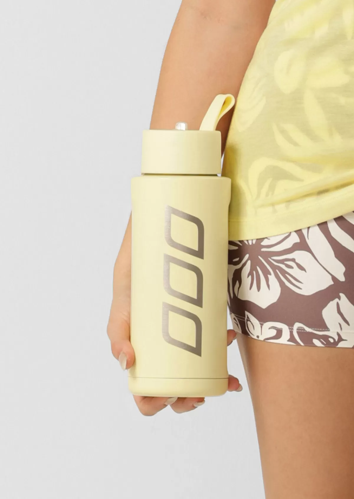 Lorna Jane Accessories*Essential Insulated Water Bottle LemonCream