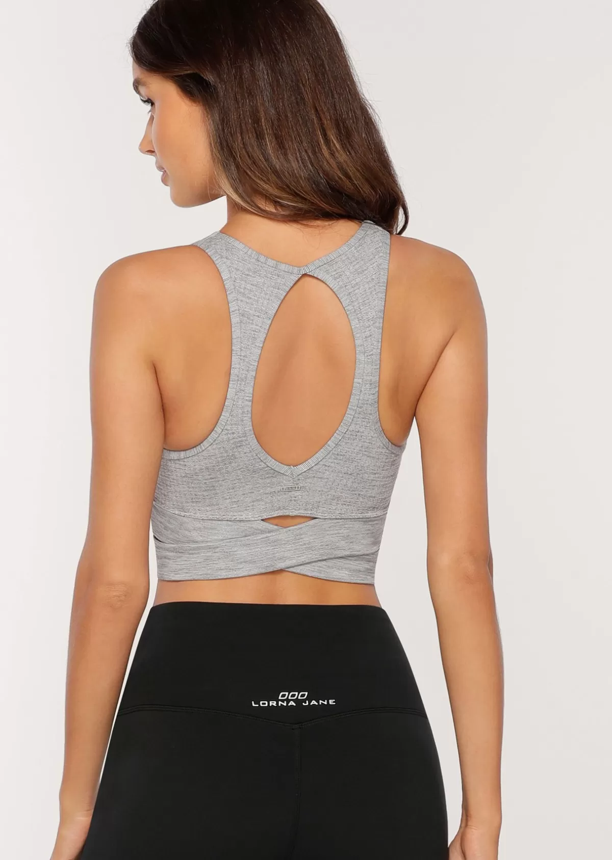 Lorna Jane Sports Bras*Get Fit Sports Bra GreyMarlStripe