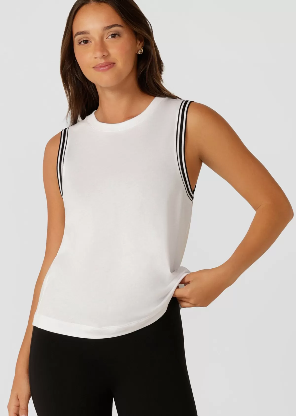 Lorna Jane Tanks*Heritage Transdry Sports Tank White