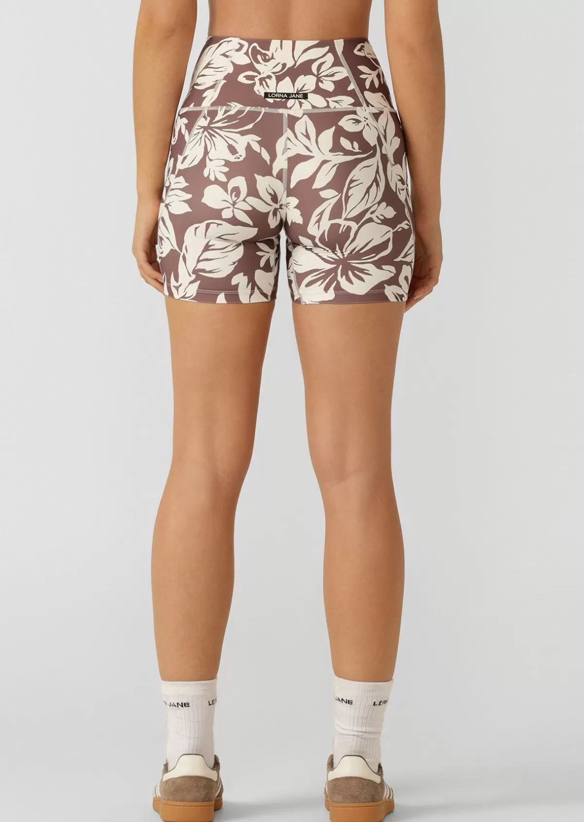 Lorna Jane Shorts | Bike Shorts*Hibiscus Hi-Fold No Ride Bike Shorts HibiscusPrint