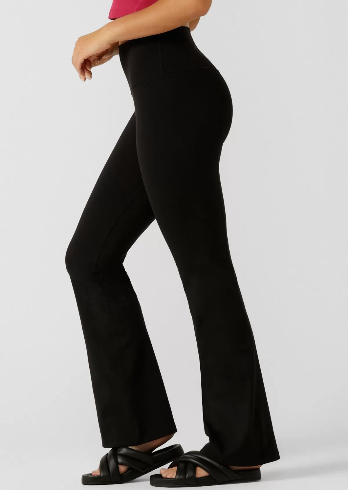 Lorna Jane Tights And Leggings | Pants*Hi-Fold Lotus Bootleg Pant Black