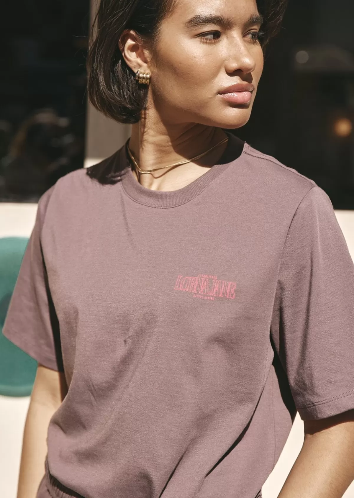 Lorna Jane Tops & Tees*Iconic Weekender Relaxed T-Shirt Stone