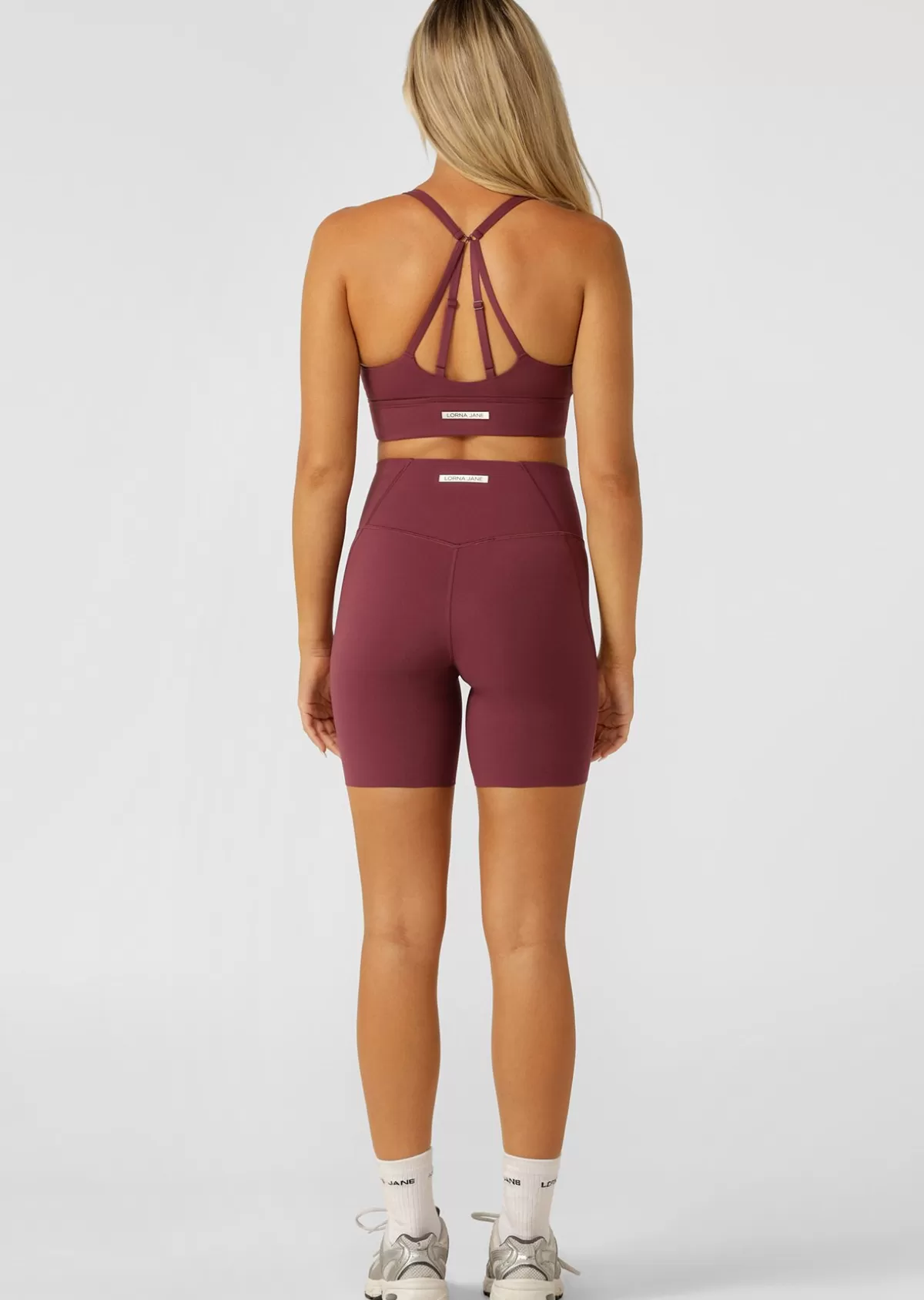 Lorna Jane Shorts | Bike Shorts*Inspire Wrap Waist 16cm Bike Shorts Mulberry