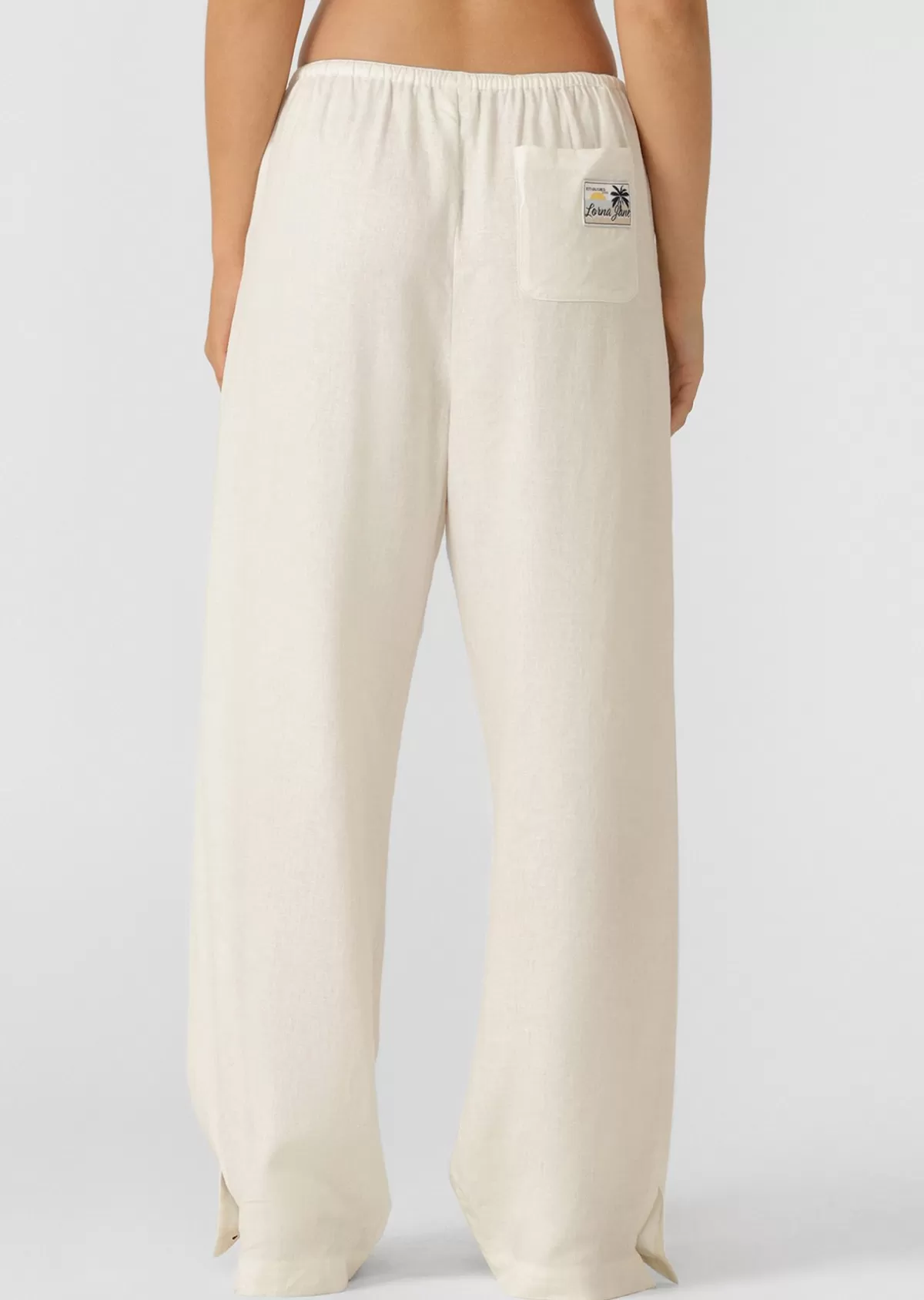 Lorna Jane Pants*Linen Lounge Pants Porcelain