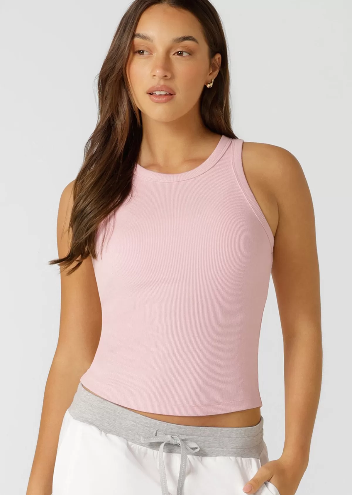 Lorna Jane Tanks*LJ Basics Rib Tank SweetPink