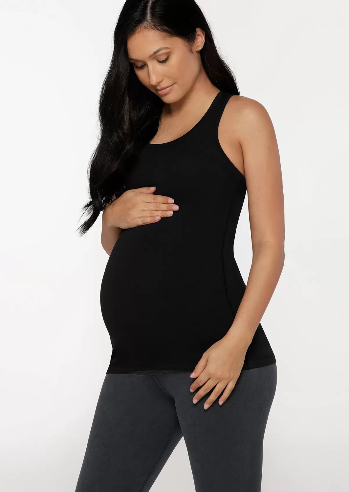 Lorna Jane Tanks*LJ Maternity Bare Minimum Extraordinary Tank Black