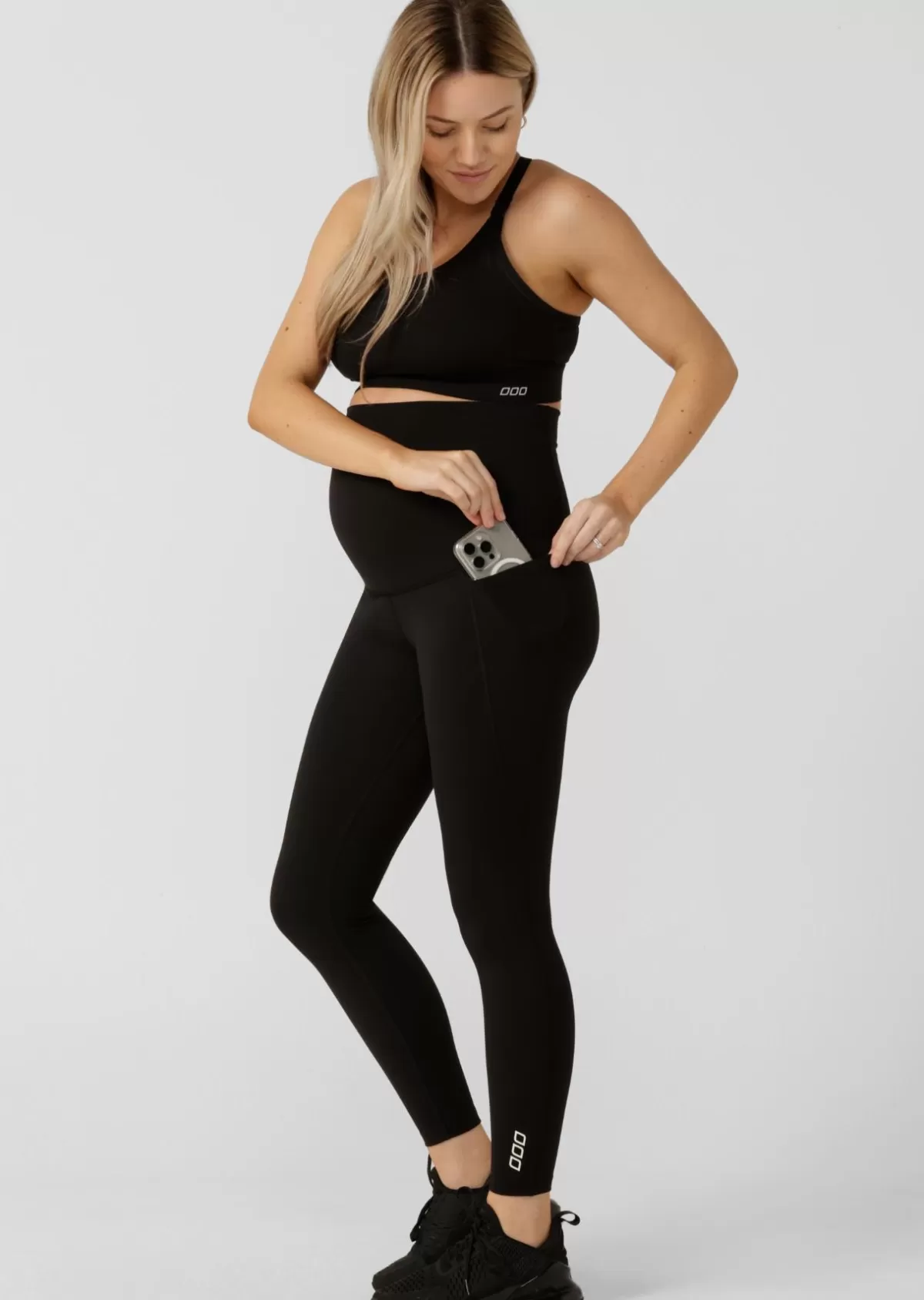 Lorna Jane Tights And Leggings | Maternity*LJ Maternity Phone Pocket Ankle Biter Leggings Black