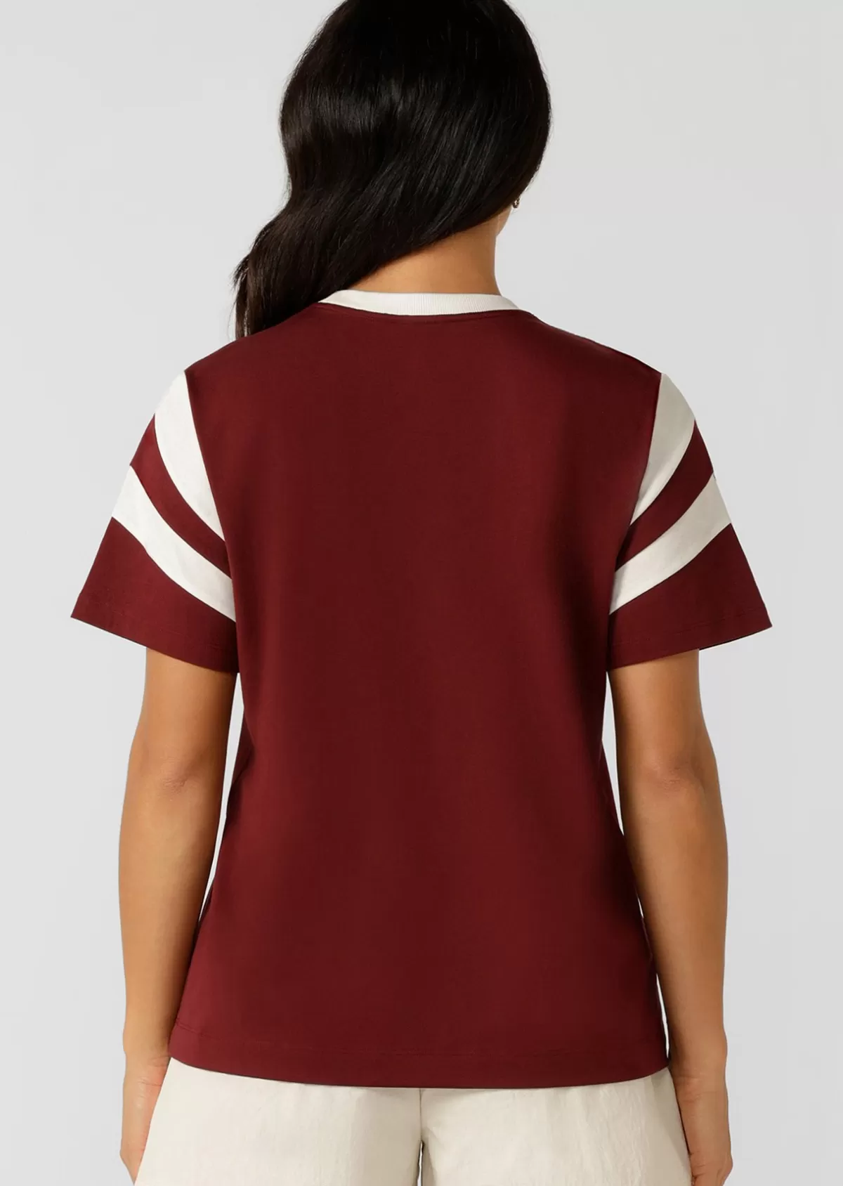 Lorna Jane Tops & Tees*LJ Track T-Shirt Merlot