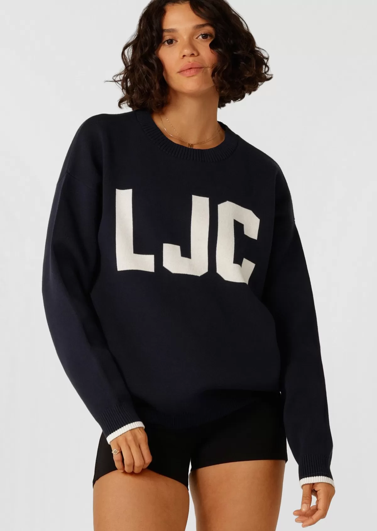 Lorna Jane Jackets, Hoodies And Sweats*LJC Classic Knit Jumper Navy