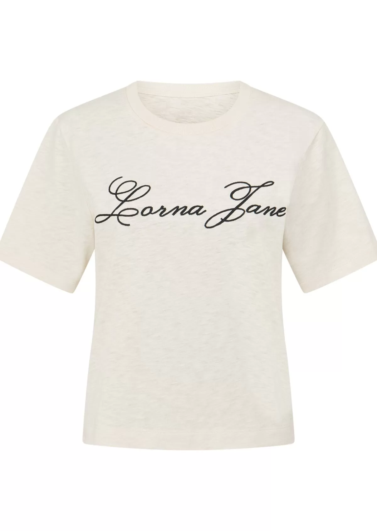 Lorna Jane Tops & Tees*LJC Heritage Textured T-Shirt Cream