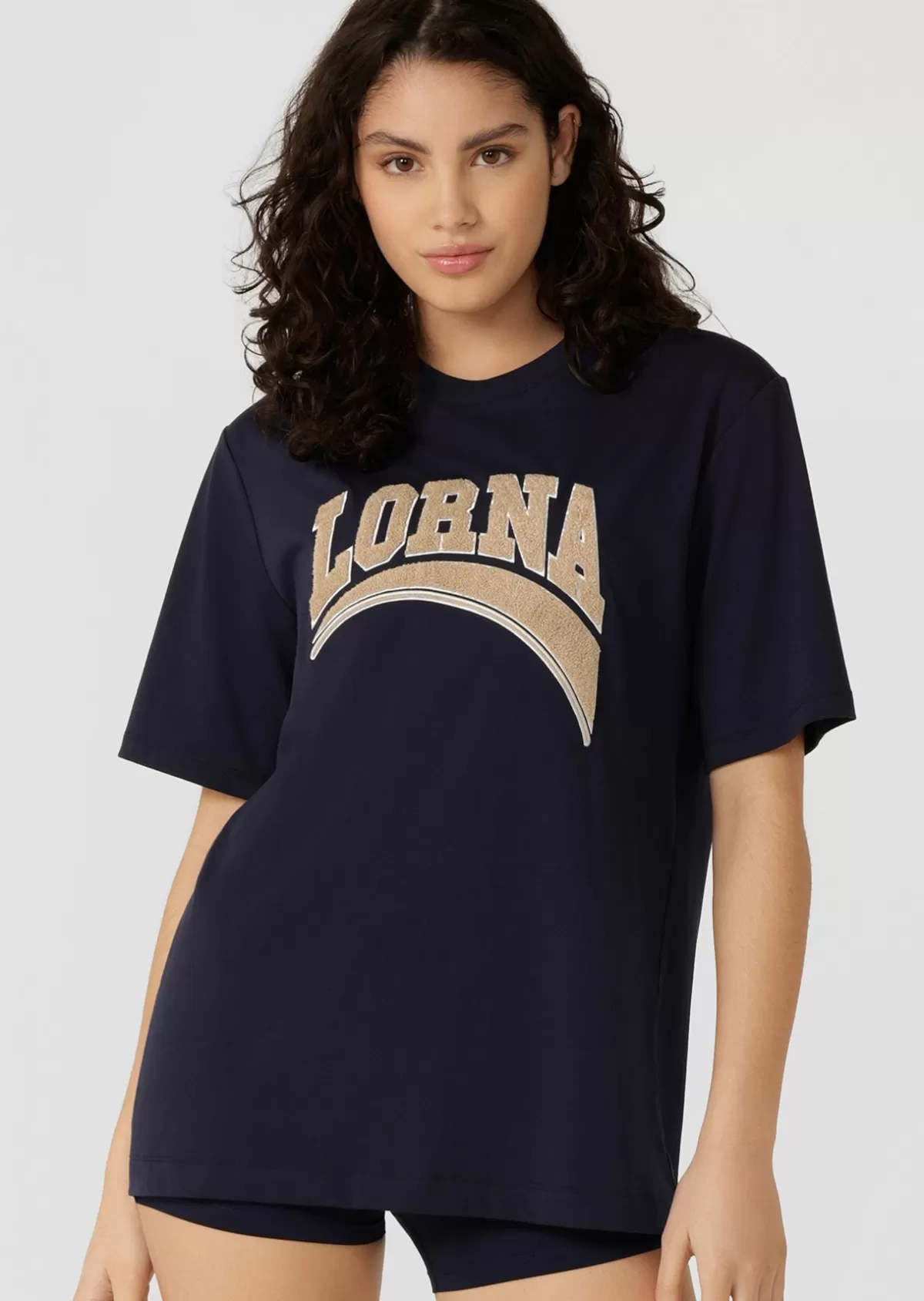 Lorna Jane Tops & Tees*Lorna Cheer Relaxed T-Shirt FrenchNavy