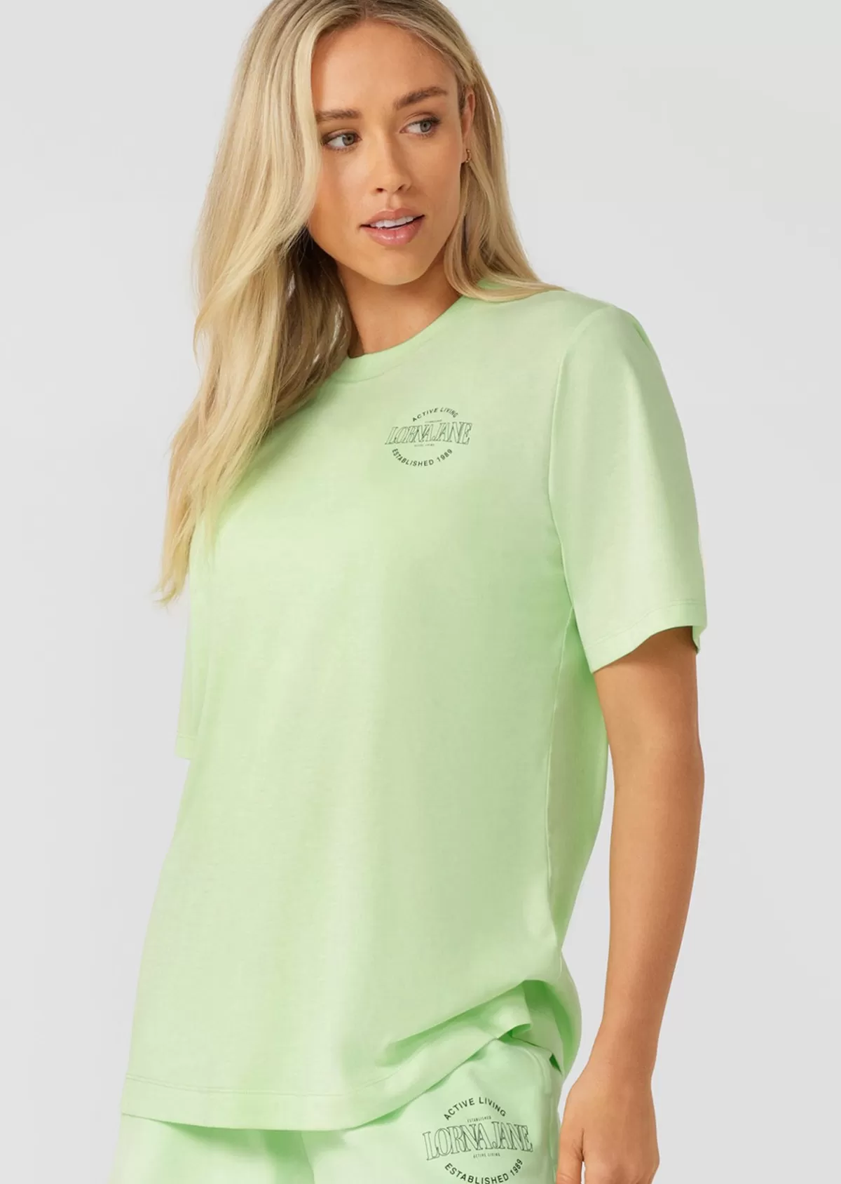 Lorna Jane Tops & Tees*Weekender Relaxed T-Shirt IceGreen