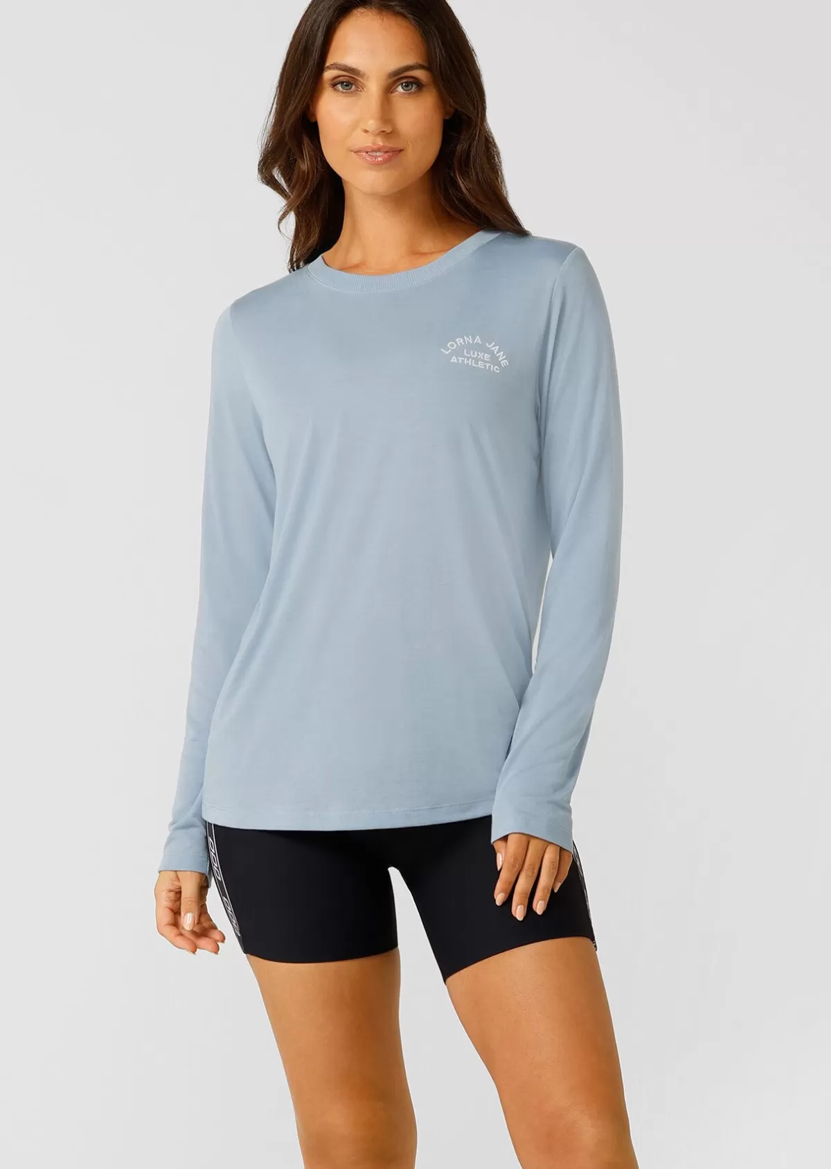 Lorna Jane Tops & Tees | Long Sleeve Tops*Lotus Long Sleeve Top GlacierBlue