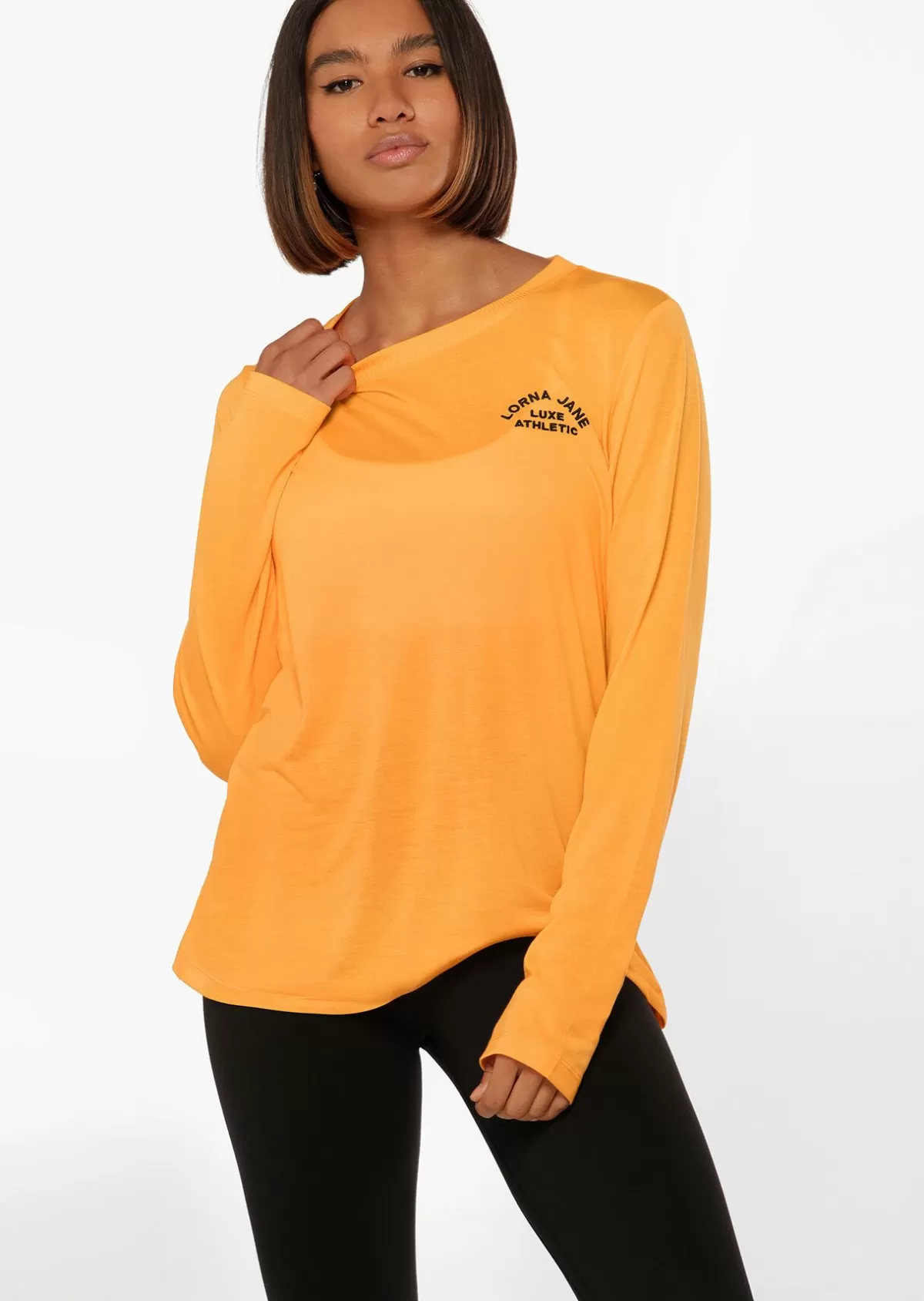 Lorna Jane Tops & Tees | Long Sleeve Tops*Lotus Long Sleeve Top MangoSorbet