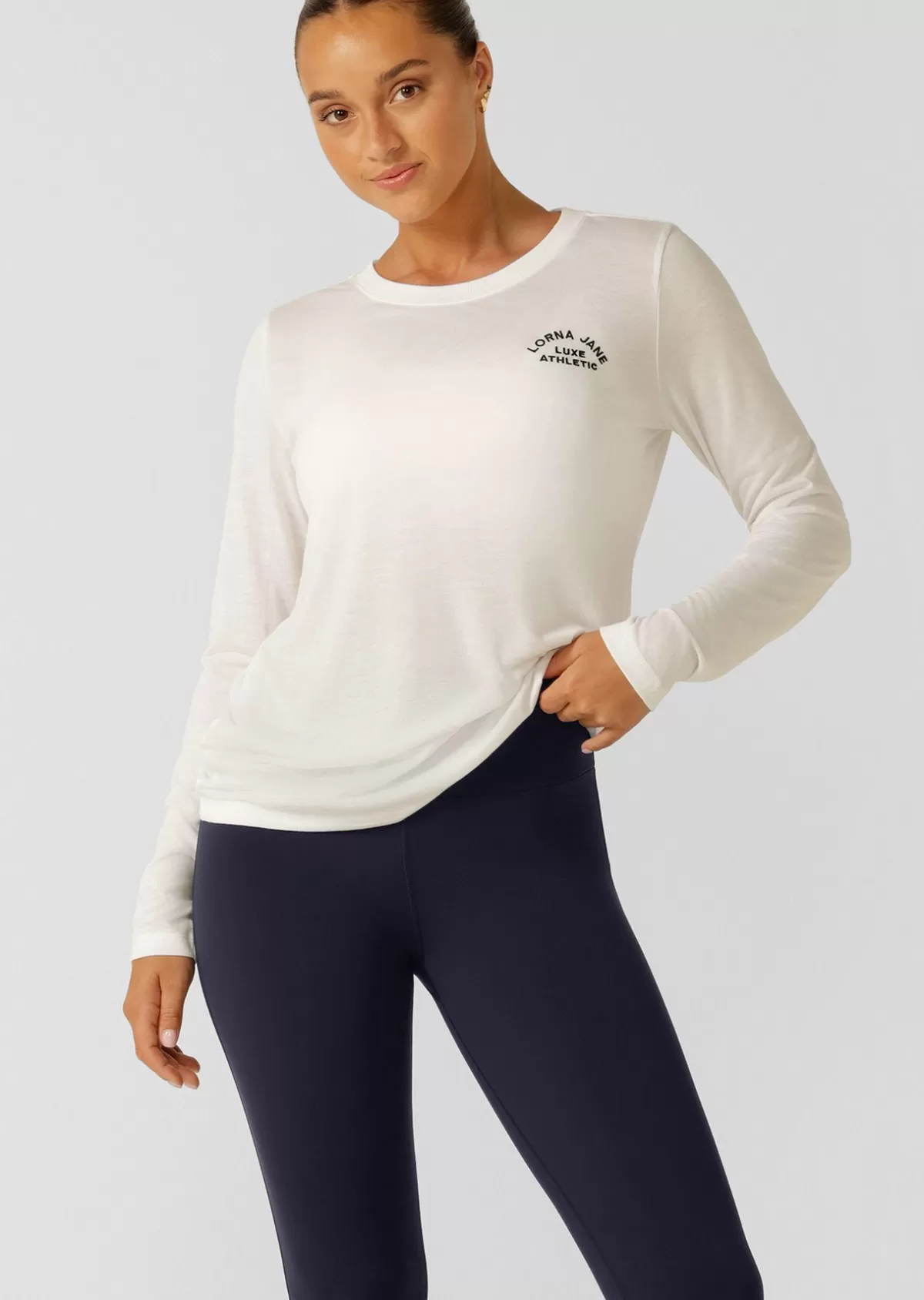 Lorna Jane Tops & Tees | Long Sleeve Tops*Lotus Long Sleeve Top Porcelain