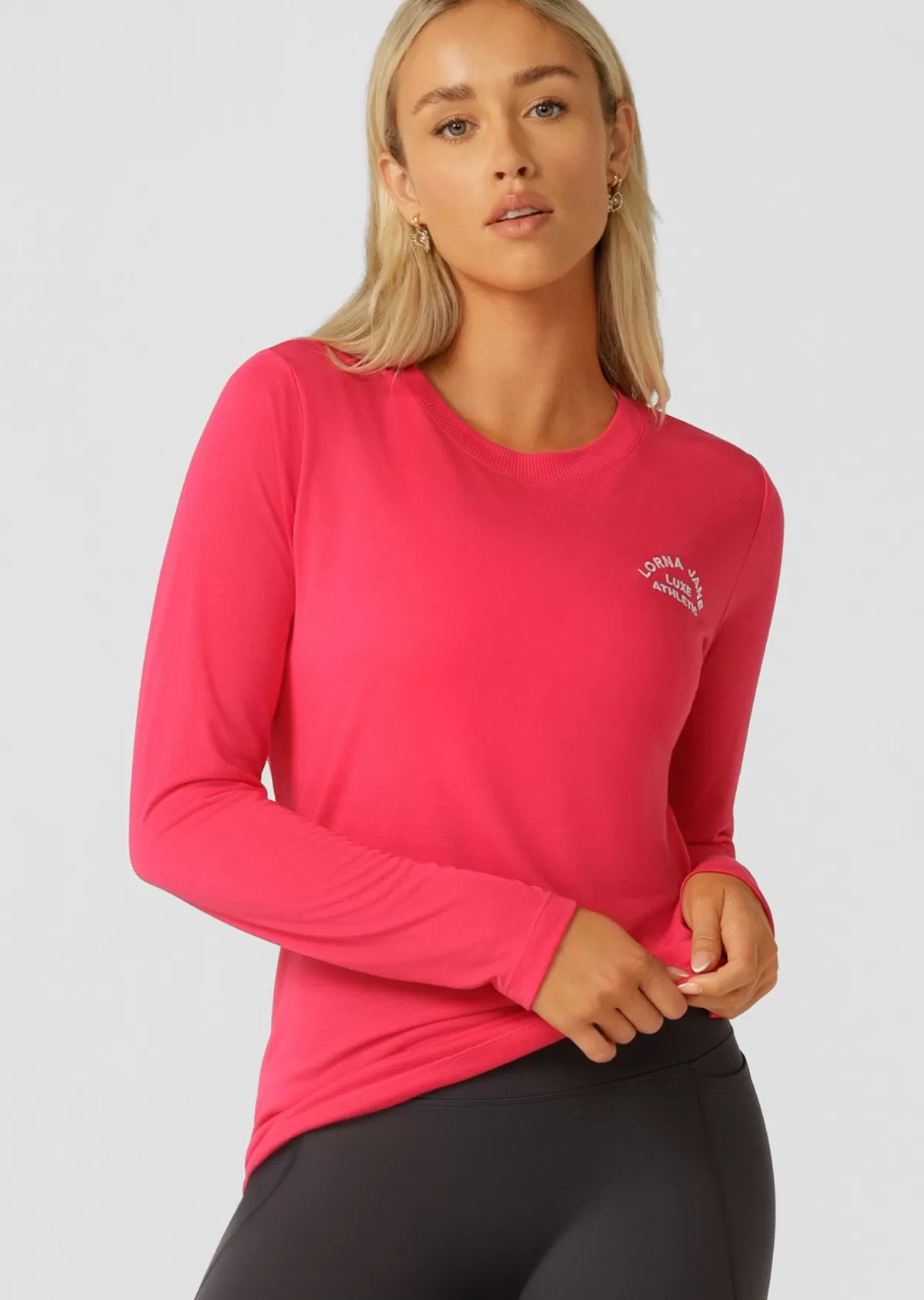 Lorna Jane Tops & Tees | Long Sleeve Tops*Lotus Long Sleeve Top NeonRaspberry