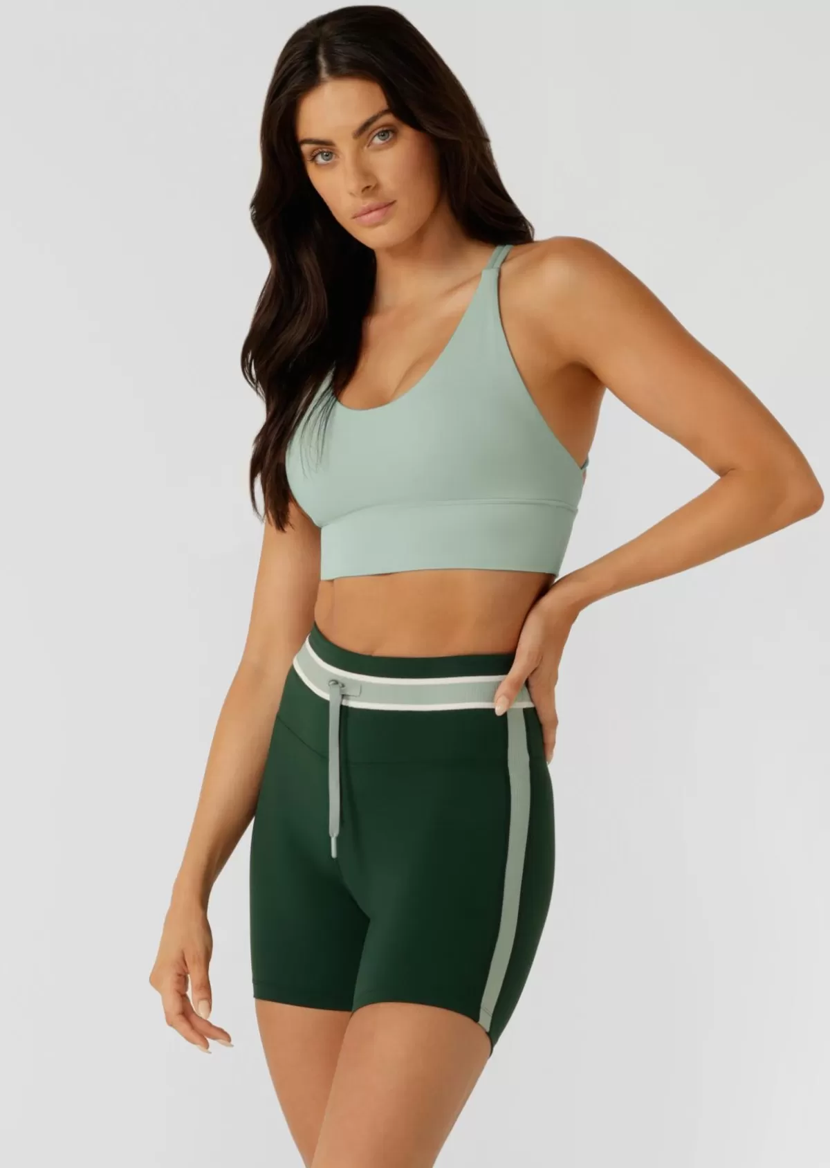 Lorna Jane Sports Bras*Lotus Longline Sports Bra SeaMist