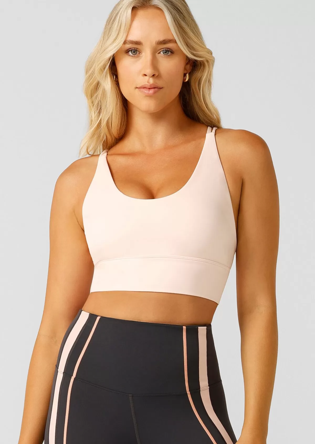 Lorna Jane Sports Bras*Lotus Longline Sports Bra Petal