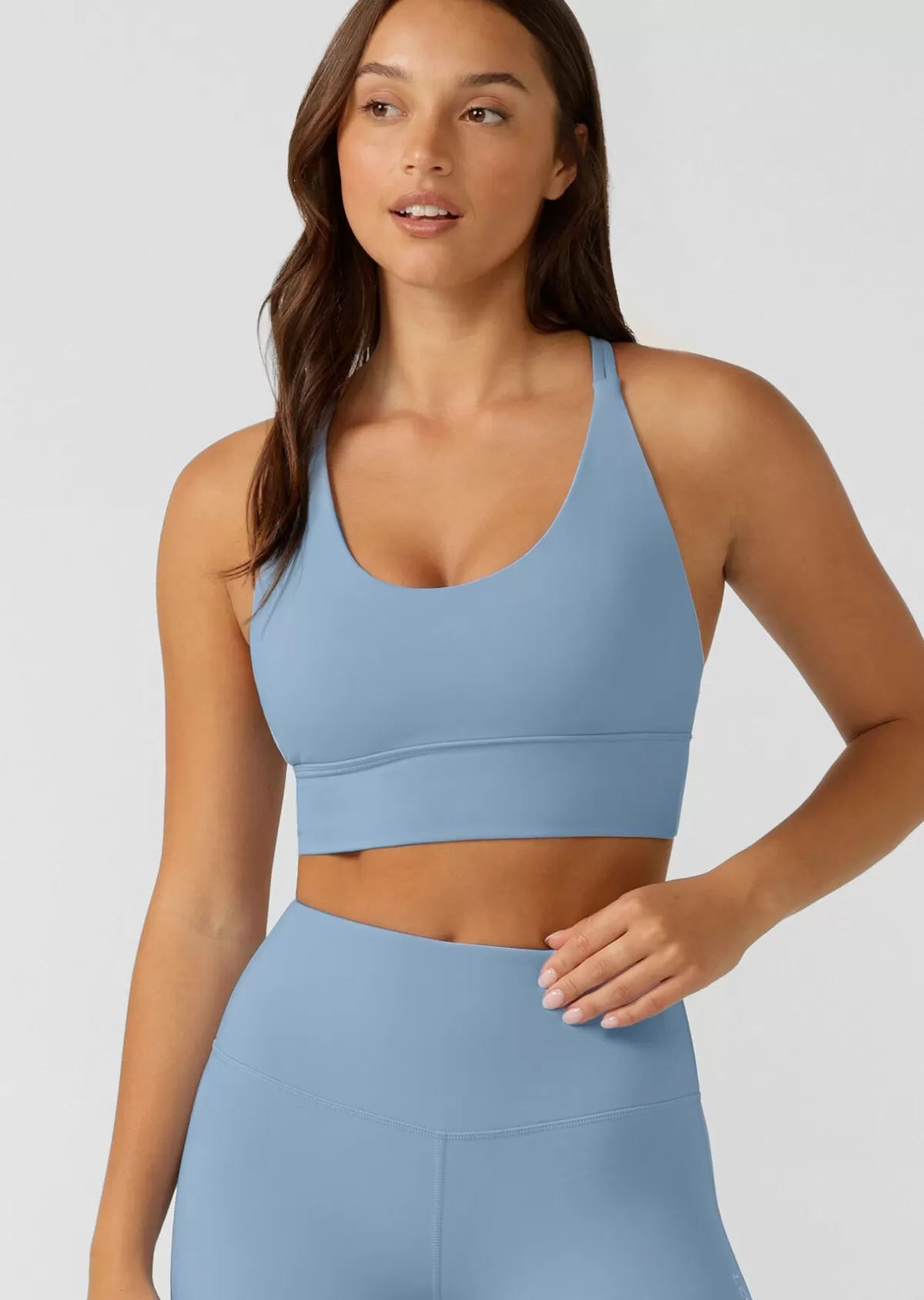 Lorna Jane Sports Bras*Lotus Longline Sports Bra Moontide