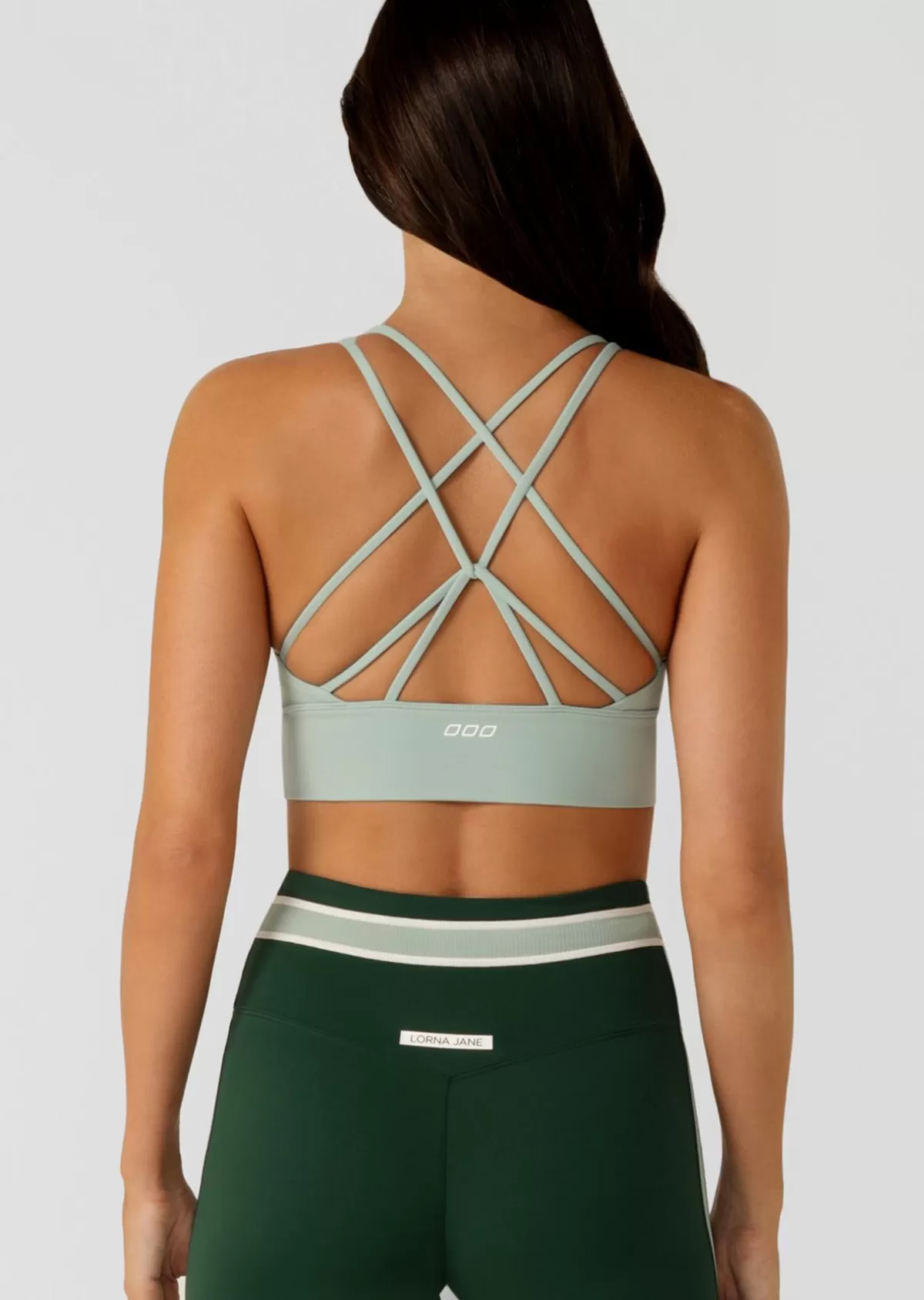 Lorna Jane Sports Bras*Lotus Longline Sports Bra SeaMist