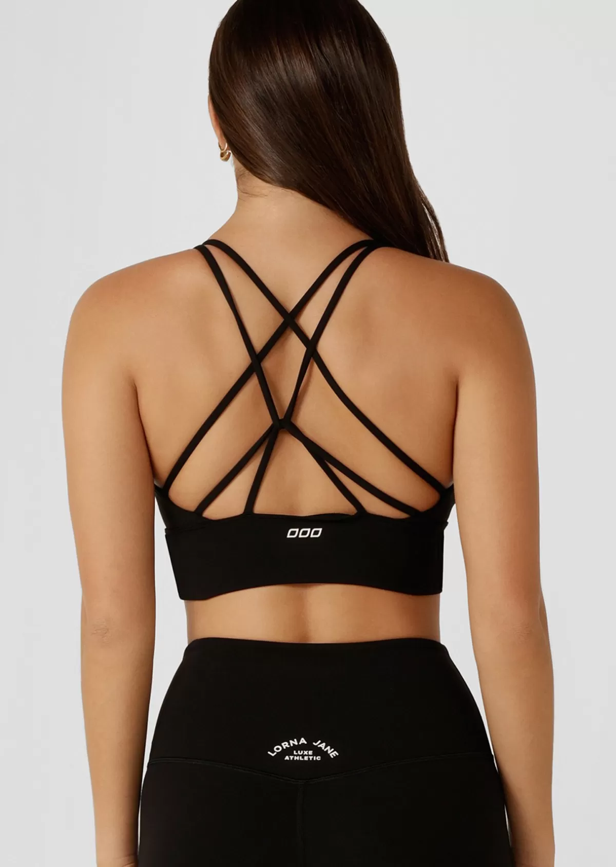 Lorna Jane Sports Bras*Lotus Longline Sports Bra Black