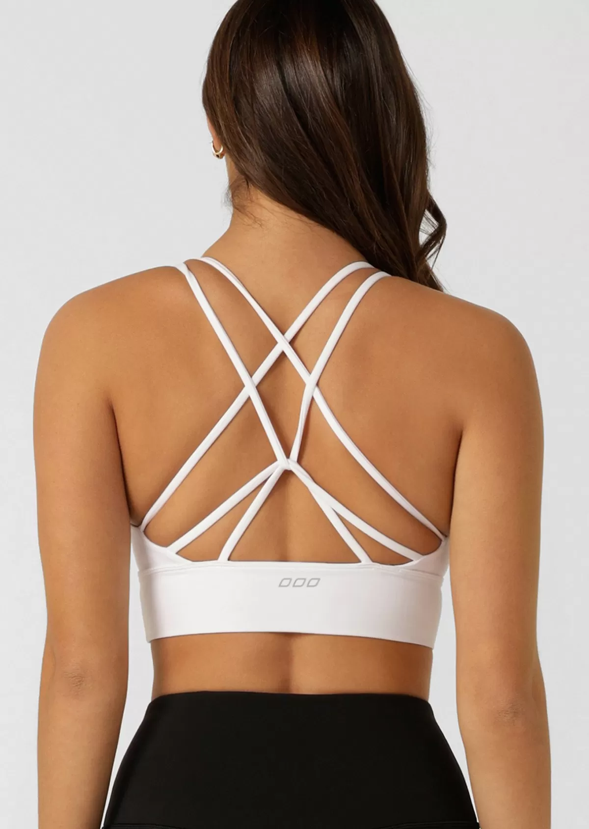 Lorna Jane Sports Bras*Lotus Longline Sports Bra White