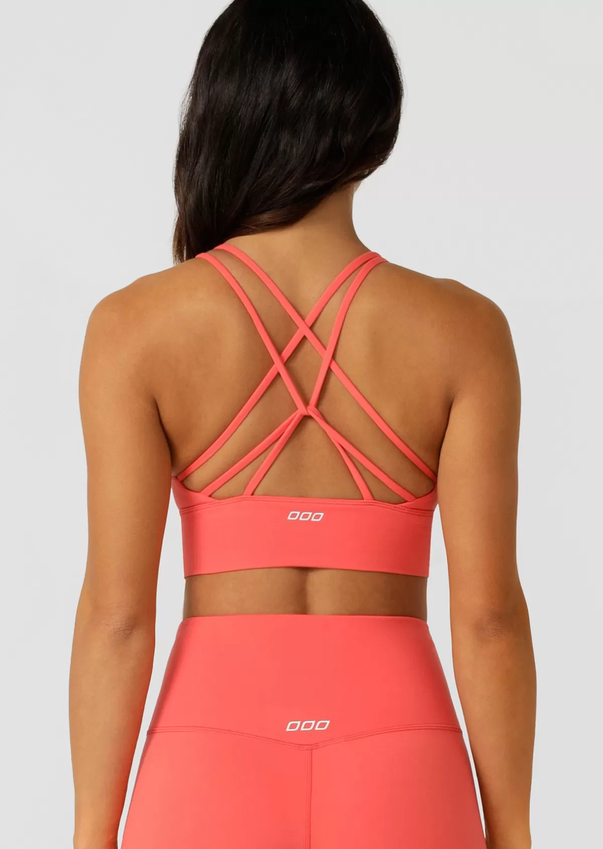 Lorna Jane Sports Bras*Lotus Longline Sports Bra Strawberry