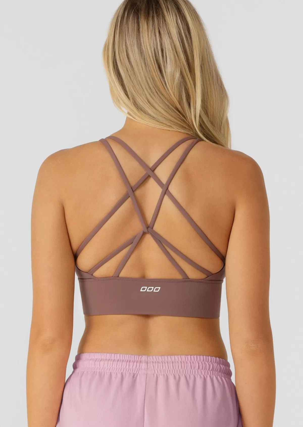 Lorna Jane Sports Bras*Lotus Longline Sports Bra Stone