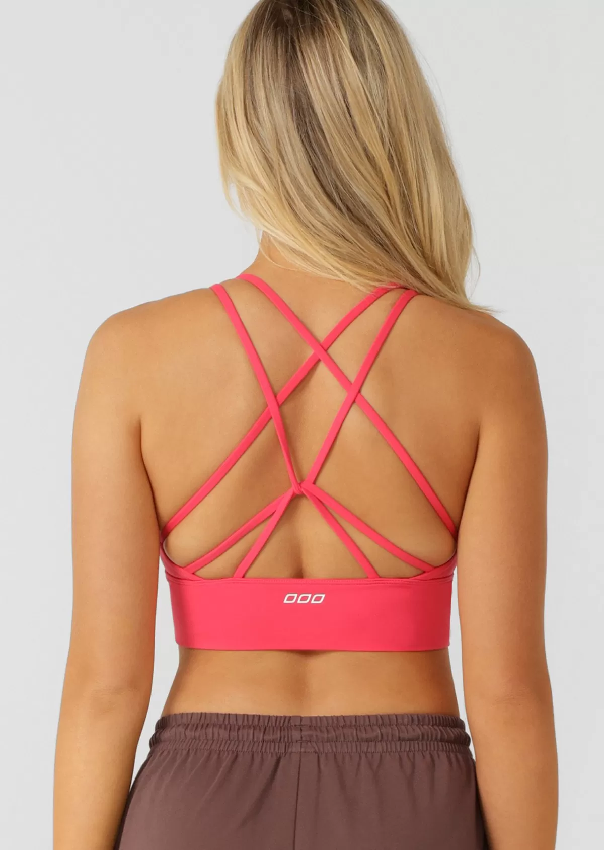 Lorna Jane Sports Bras*Lotus Longline Sports Bra NeonRaspberry