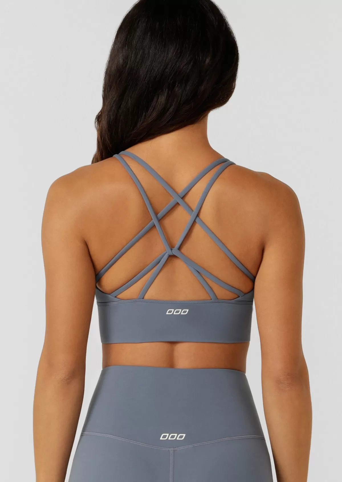 Lorna Jane Sports Bras*Lotus Longline Sports Bra PowderGrey