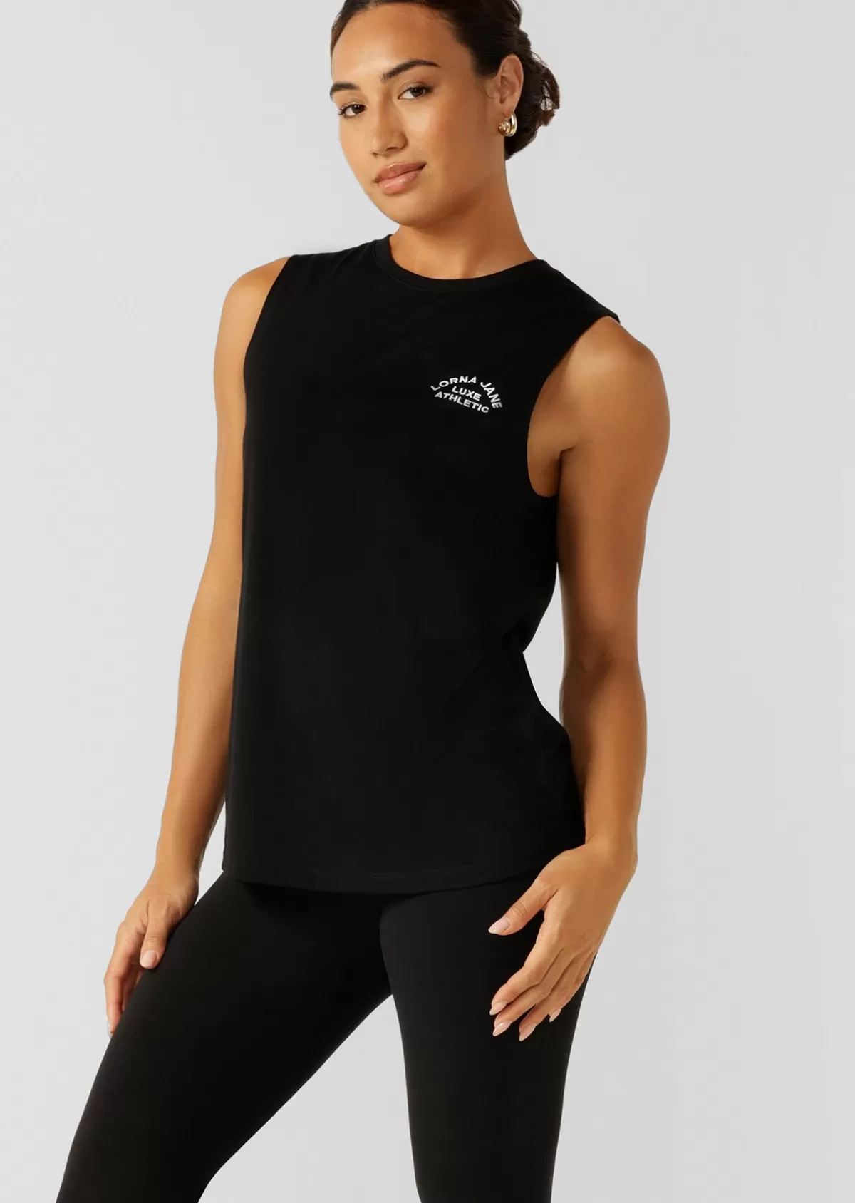 Lorna Jane Tanks | Muscle Tanks*Lotus Muscle Tank Black