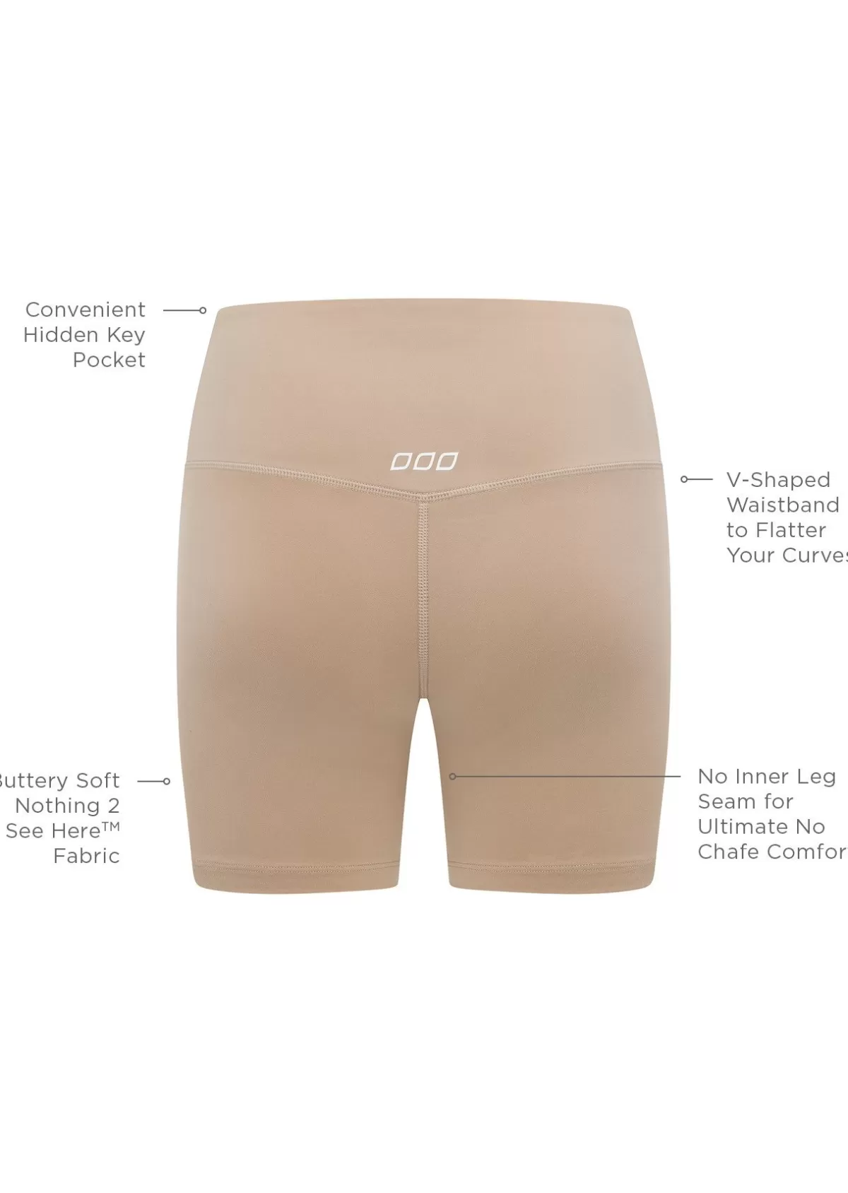 Lorna Jane Shorts | Bike Shorts*Lotus No Chafe 16cm Bike Short DarkOffWhite