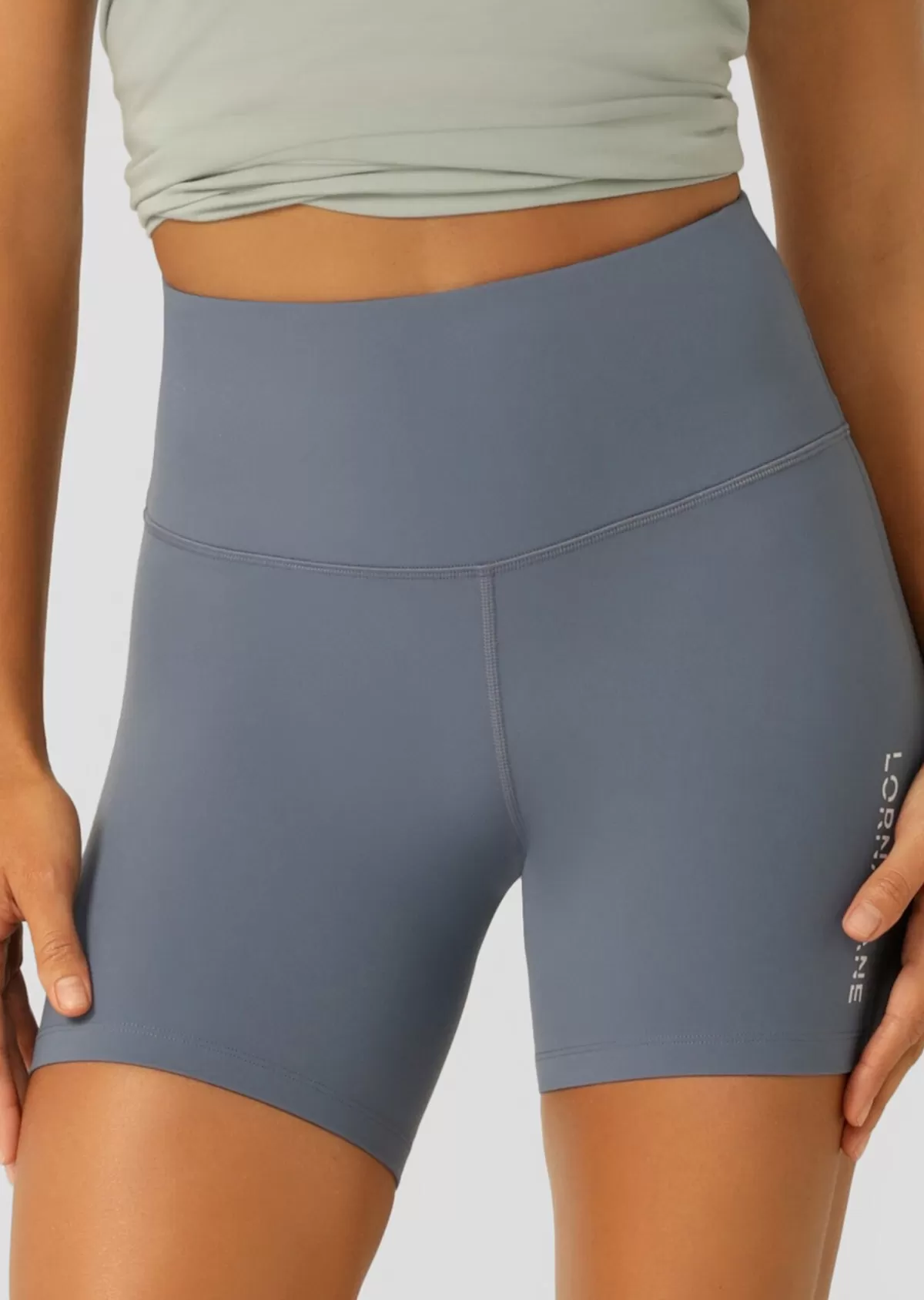 Lorna Jane Shorts | Bike Shorts*Lotus No Chafe 16cm Bike Shorts PowderGrey