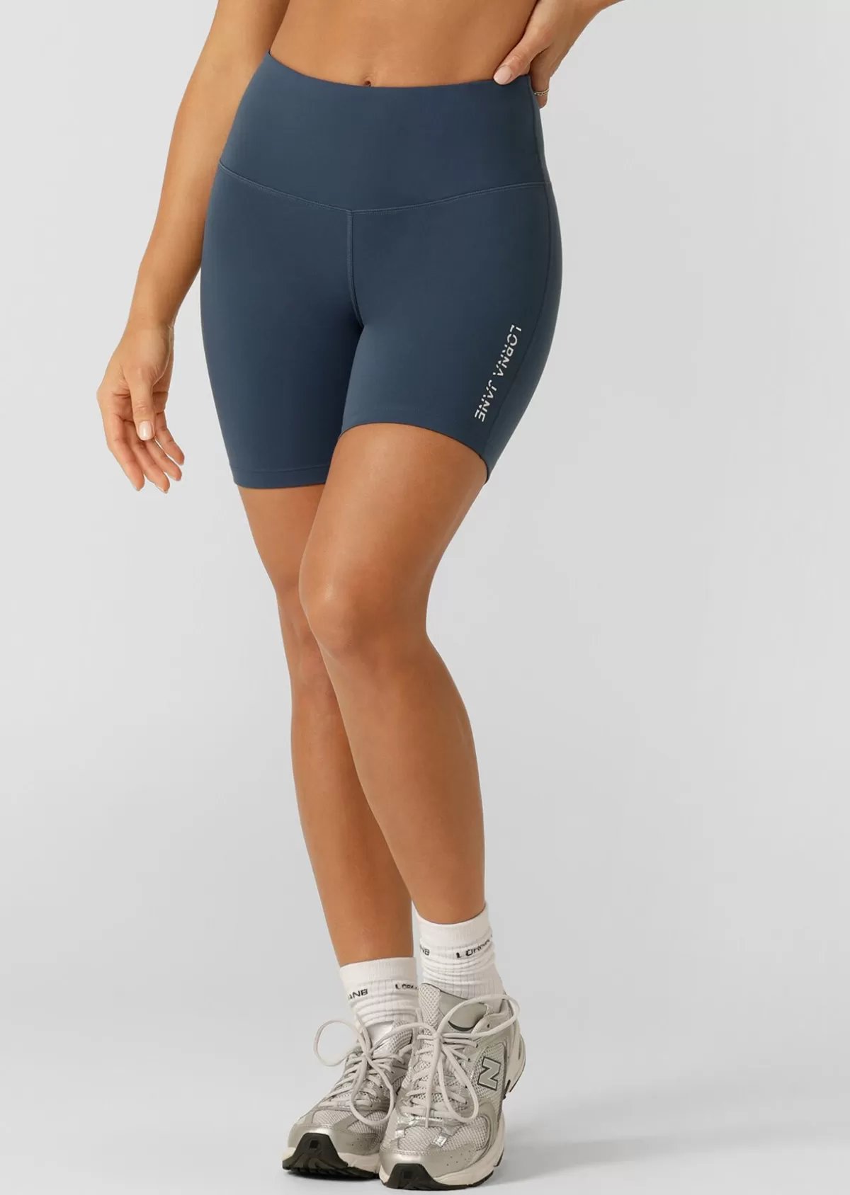 Lorna Jane Shorts | Bike Shorts*Lotus No Chafe Phone Pocket 16cm Bike Shorts PaleIndigo