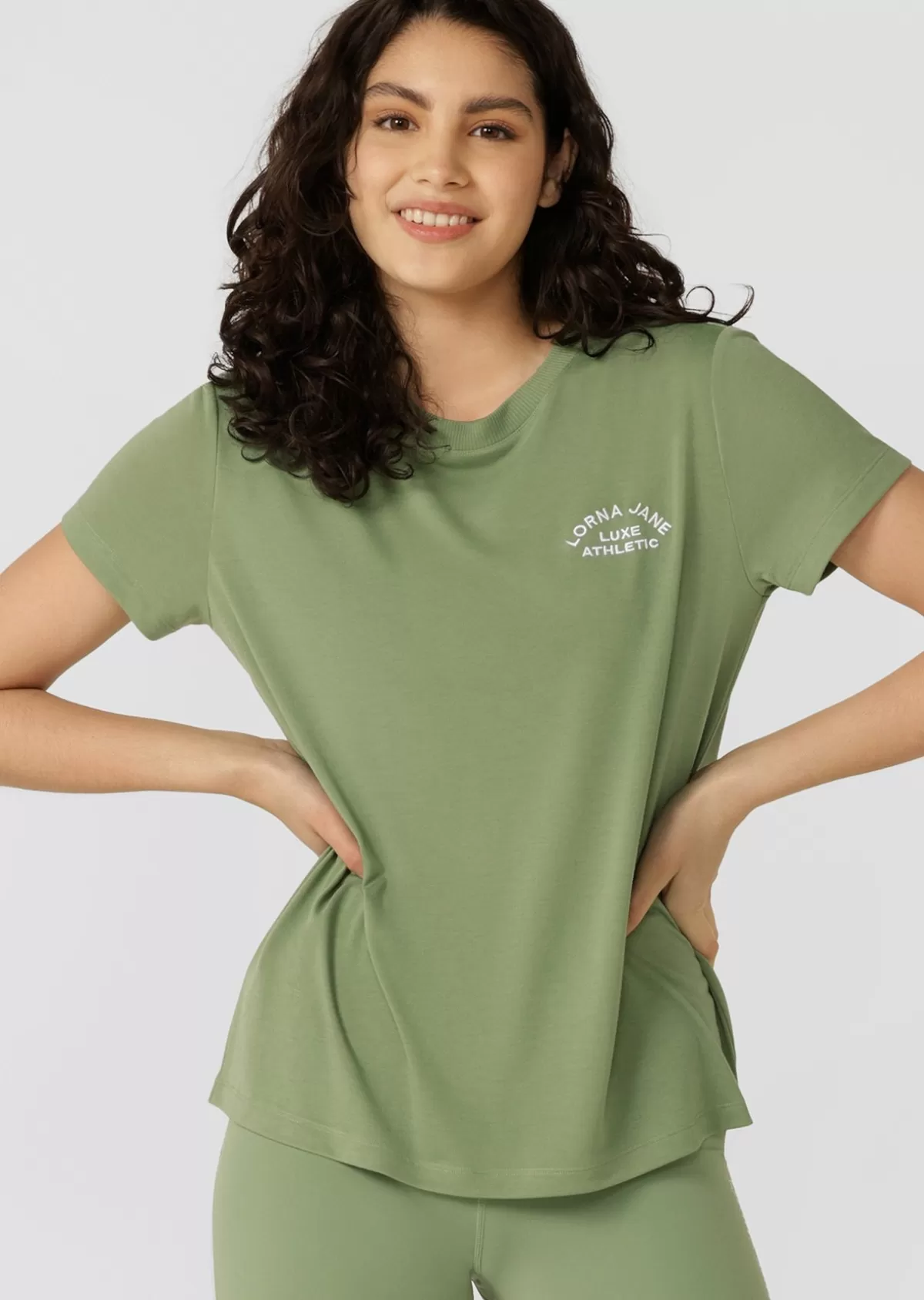 Lorna Jane Tops & Tees*Lotus T-Shirt GreenGoodness