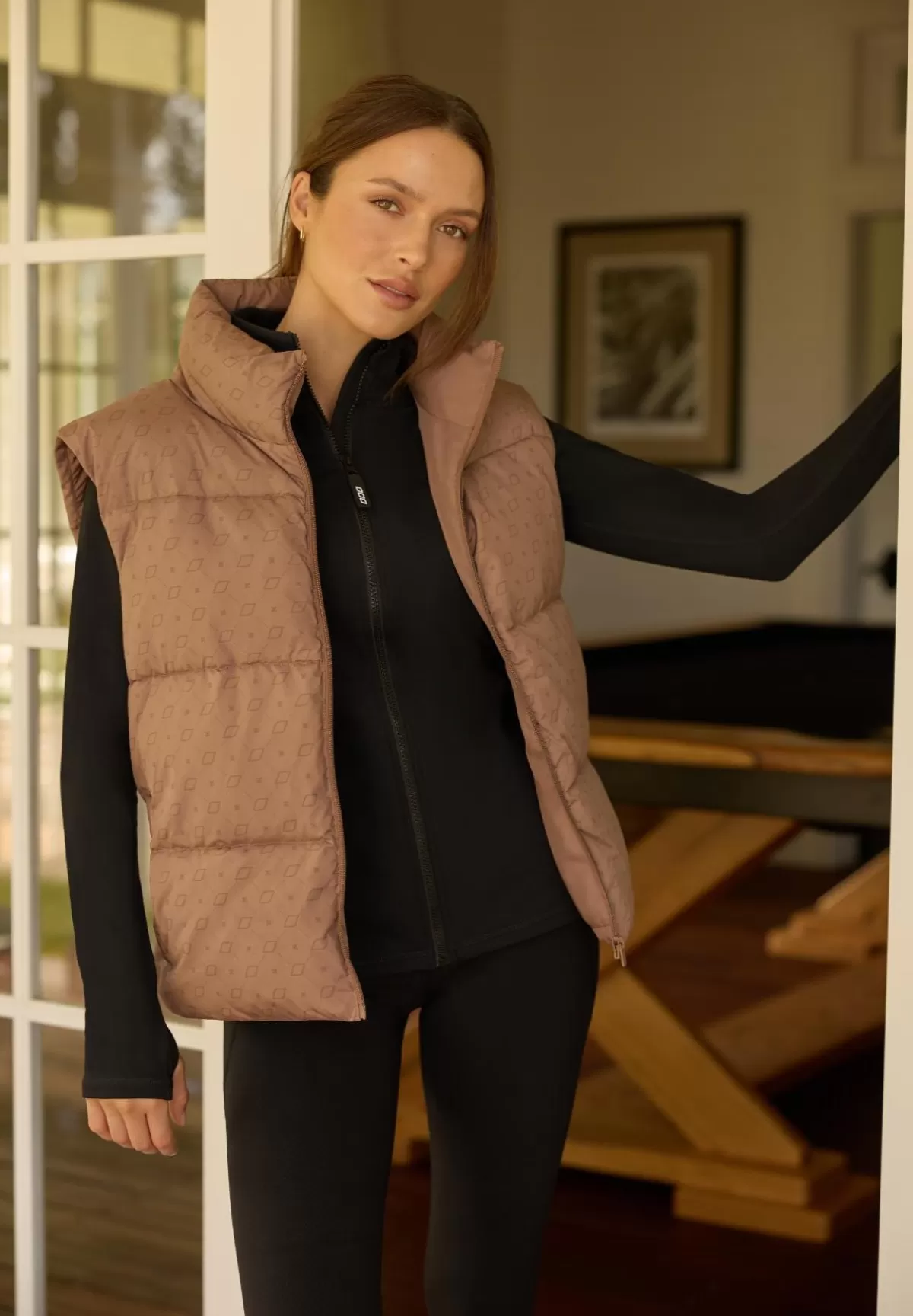 Lorna Jane Jackets, Hoodies And Sweats*Monogram Puffer Vest MonogramPrint