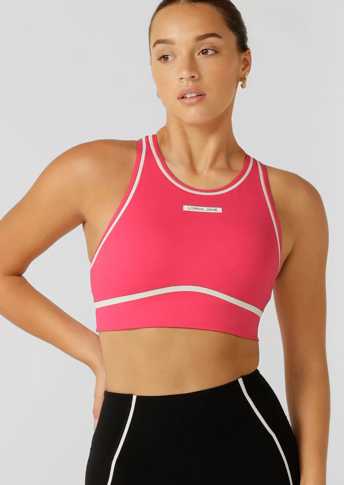 Lorna Jane Sports Bras*Night Runner Sports Bra NeonRaspberry